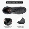 imageVepose Womens Combat Ankle Boots Lace up Comfortable Booties Low HeelGrey Knitting927