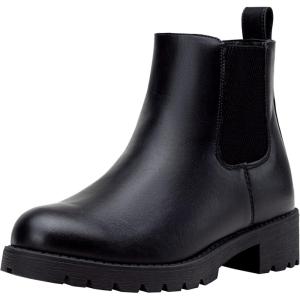 imageVepose Womens 9607 Chelsea Ankle Boots PullOn Booties for WomenBlack