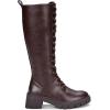 imageVepose Womens 953 Lace Platform Combat Knee High Boots with Comfort Chunky HeelWhisky