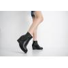 imageVepose Womens 9679 Low Wedge Boots Comfortable Ankle Booties with Inside ZipperWedge Ankle Boots9679black