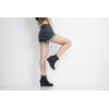imageVepose Womens 9679 Low Wedge Boots Comfortable Ankle Booties with Inside ZipperWedge Ankle Boots9679black