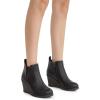 imageVepose Womens 9679 Low Wedge Boots Comfortable Ankle Booties with Inside ZipperWedge Chelsea9678 Brown