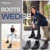 imageVepose Womens 9679 Low Wedge Boots Comfortable Ankle Booties with Inside ZipperWedge Chelsea9678grey