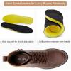 imageVepose Womens Ankle Boots Combat Lace up Booties with Inside ZipperCognac