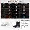 imageVepose Womens Ankle Chunky Heeled Boots Platform Chelsea Retro Short 999 Booties with ZipperBlack