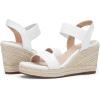 imageVepose Womens Wedge Sandals Platform Espadrilles Sandals Elasitc Ankle Strap Open Toe 881 Sandals with 35quot Inchs High Heel Summer ShoesWhitepu