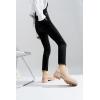 imageVepose Womens 9625 Chelsea Ankle Boots Chunky Low Heel Pullon Booties with Elastic and Lug SoleChelsea Booties9625beige
