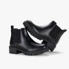 imageVepose Womens 9625 Chelsea Ankle Boots Chunky Low Heel Pullon Booties with Elastic and Lug SoleChelsea Boots9625black
