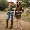 imageVepose Womens Over The Knee High Boots Suede Thigh High Boot 3 Inch Chunky Heels Zipper Adjustable Opening ShoesBrown