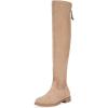 imageVepose Womens 998 Suede Over The Knee High Boots Low Flat Heel Thigh High Boots for WomenSandknee High998
