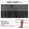 imageVepose Womens 949 Knee High BootsTall Riding Boots Low Heel with Wide Calf and Wide WidthsHigh Knee948brown