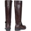 imageVepose Womens 949 Knee High BootsTall Riding Boots Low Heel with Wide Calf and Wide WidthsKnee High948brownDark Brown