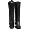 imageVepose Womens Riding Knee High Boots Calf Tall Stretch Retro Low Heel 952 Boots with ZipperBlackriding 952