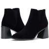 imageVepose Womens 9631 Ankle Booties Pointed Toe Block Chunky Heel Boots with Side ZipperChunky Chelsea9631black Nubuck