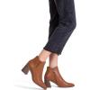 imageVepose Womens 9631 Ankle Booties Pointed Toe Block Chunky Heel Boots with Side ZipperChunky Chelsea9631brown