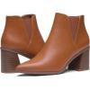 imageVepose Womens 9631 Ankle Booties Pointed Toe Block Chunky Heel Boots with Side ZipperChunky Chelsea9631brown