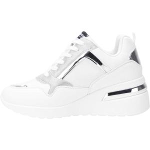 imageVepose Womens Fashion SneakersArch Support Wedge Sneakers for LadySneaker8026awhite