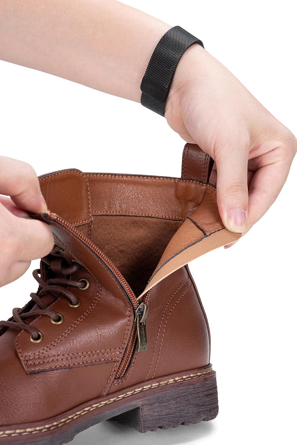 imageVepose Womens Combat Ankle Boots Lace up Classic Short Low Heel Zipper 9623 BootiesMocha Brownclassic Boots9623