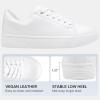 imageVepose Womens 8012 Lace Up Classic Fashion Sneakers Comfortable Cute ShoesWhite