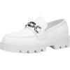 imageVepose Womens 8081 Platform Casual Loafers Black Round Toe Slip On Loafers ShoesWhitefashion Loafers8081