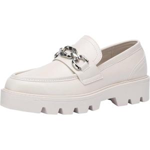 imageVepose Womens 8081 Platform Casual Loafers Black Round Toe Slip On Loafers ShoesBeigefashion Loafers8081