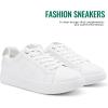 image:imageVepose Womens White Casual Walking Sneakers Fashion Tennis Low Top Slip On 8013 ShoesWhite Beige