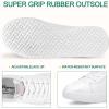 image:imageVepose Womens White Casual Walking Sneakers Fashion Tennis Low Top Slip On 8013 ShoesWhite Beige