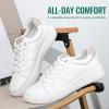 image:imageVepose Womens White Casual Walking Sneakers Fashion Tennis Low Top Slip On 8013 ShoesWhite Beige