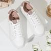 image:imageVepose Womens White Casual Walking Sneakers Fashion Tennis Low Top Slip On 8013 ShoesWhite Pink