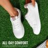 image:imageVepose Womens White Casual Walking Sneakers Fashion Tennis Low Top Slip On 8013 ShoesWhite Pink