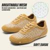 image:imageVepose Womens Casual Breathable Fashion Sneakers 8206 Trendy Lightweight Vintage Mesh Shoes Lace up TrainersBrown