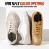 image:imageVepose Womens Casual Breathable Fashion Sneakers 8206 Trendy Lightweight Vintage Mesh Shoes Lace up TrainersBrown