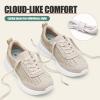 image:imageVepose Womens Fashion Sneakers 2026 Comfortable Lightweight Braided Casual Footwear with Arch Support 8216 Lace up Tennis Walking Shoes for Daily WearBeige8216sneakers