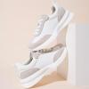 image:imageVepose Womens Fashion Sneakers 2026 Comfortable Lightweight Braided Casual Footwear with Arch Support 8216 Lace up Tennis Walking Shoes for Daily WearWhite Grey8216sneakers01
