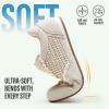 image:imageVepose Womens Fashion Sneakers Dressy Casual Square Toe Lace Detail Retro Tennis Shoes Comfortable Walking 8205 TrainersBeige Woven