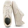 image:imageVepose Womens Fashion Sneakers Dressy Casual Square Toe Lace Detail Retro Tennis Shoes Comfortable Walking 8205 TrainersBeige Woven01