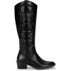 image:imageVepose Womens Tall Cowboy Boots Knee High Cowgirl Low Heel Comfy Boots for LadiesVintage Cowboy9810black