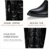 image:imageVepose Womens Tall Cowboy Boots Knee High Cowgirl Low Heel Comfy Boots for LadiesVintage Cowboy9810black