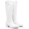 image:imageVepose Womens Tall Cowboy Boots Knee High Cowgirl Low Heel Comfy Boots for LadiesVintage Cowboy9810white