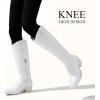 image:imageVepose Womens Tall Cowboy Boots Knee High Cowgirl Low Heel Comfy Boots for LadiesVintage Cowboy9810white