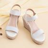 image:imageVepose Womens Wedge Sandals Platform Espadrilles Sandal Slip On Open Toe with Ankle Strap Comfortable Low Heel Summer Dressy 881 ShoesWhite