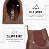 image:imageVEPOSE Womens Chelsea Boots 9519 Slip on Platform Chunky Heel Round Toe Ankle Boot with Elastic BandBrownchelsea Boots9519