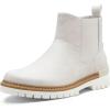 image:imageVEPOSE Womens Chelsea Boots 9519 Slip on Platform Chunky Heel Round Toe Ankle Boot with Elastic BandBone Cloud Greychelsea Boots9519