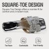 image:imageVepose Womens Low Chunky Heel Sandals Square Open Toe Dress 6109 Sandals Comfortable SlipOn Design with Rhinestones Sexy Evening Party ShoesSilver