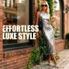 image:imageVepose Womens Low Chunky Heel Sandals Square Open Toe Dress 6109 Sandals Comfortable SlipOn Design with Rhinestones Sexy Evening Party ShoesSilver Rhinestone