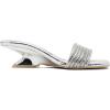 image:imageVepose Womens Low Chunky Heel Sandals Square Open Toe Dress 6109 Sandals Comfortable SlipOn Design with Rhinestones Sexy Evening Party ShoesSilver01