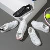 image:imageVepose Womens Walking Sneakers White Dressy Tennis Shoes with Arch Support Lace up Casual Low Top Fashion Travel ShoesBlackleather