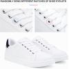 image:imageVepose Womens Walking Sneakers White Dressy Tennis Shoes with Arch Support Lace up Casual Low Top Fashion Travel ShoesWhite Black