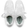 image:imageVepose Womens Satin amp Suede Gat Sneakers Retro Classic Ribbon Lace Trainers with Memory Foam Lightweight NonSlip Gum Sole Walking Shoes for Travel and AllDay Wear 8202Pure White
