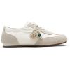image:imageVepose Womens Retro GAT Casual Sneakers Lightweight Square Toe Suede Trainers Removable Pom Pom Comfortable Memory Foam Cute Everyday Commute Travel Shoes 8200Beige01